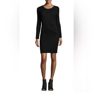 🖤 IRO Aenor Twist-Front Long-Sleeve Dress, Black​